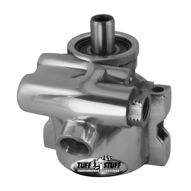 Tuff-Stuff Power Steering Pump Polished Aluminum GM LS1