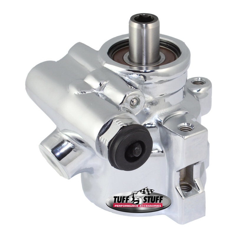 Tuff-Stuff Type II Power Steering Pump Chrome GM Pressure