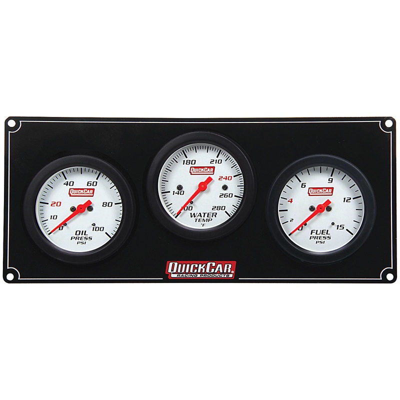 QuickCar 3 Gauge Extreme Panel OP/WT/FP