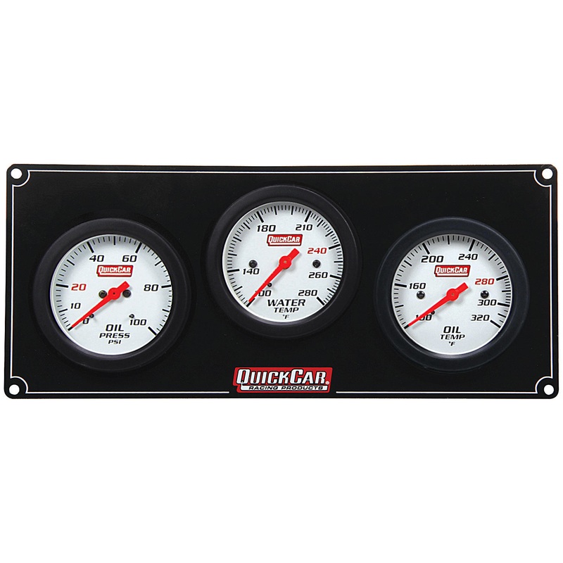 QuickCar 3 Gauge Extreme Panel OP/WT/OT