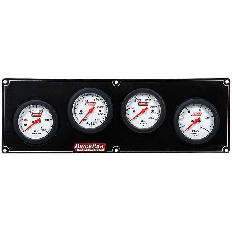 QuickCar 4 Gauge Extreme Panel OP/WT/OT/FP
