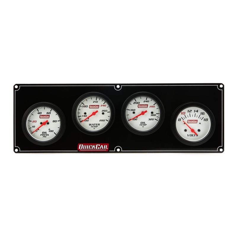 QuickCar 4 Gauge Extreme Panel OP/WT/OT/Volt