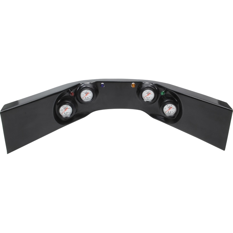 QuickCar 4-Gauge Molded Dash OP/ WT/OT/FP Black