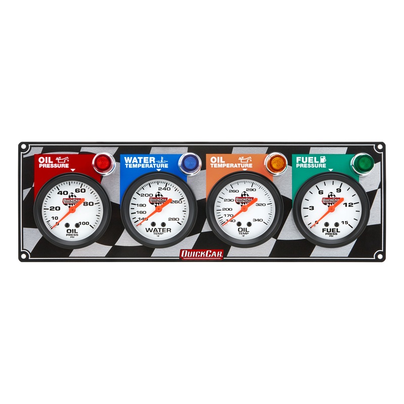 QuickCar 4 Gauge Panel OP/WT/OT/ FP