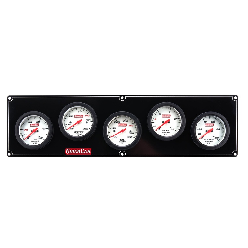 QuickCar 5 Gauge Extreme Panel OP/WT/OT/FP/WP