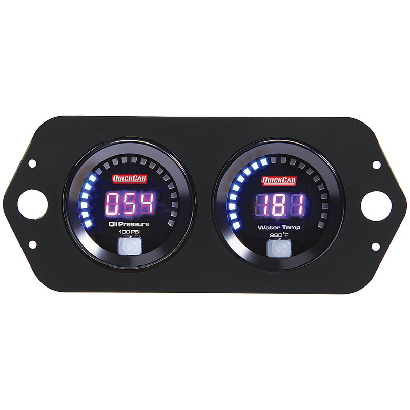 QuickCar Digital 2-Gauge Panel Open Wheel OP/WT