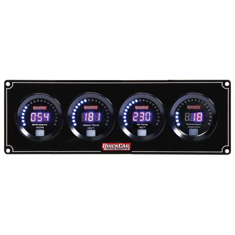 QuickCar Digital 3-1 Gauge Panel OP/WT/OT w/Tach