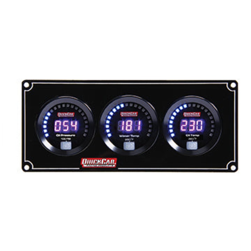 QuickCar Digital 3-Gauge Panel OP/WT/OT