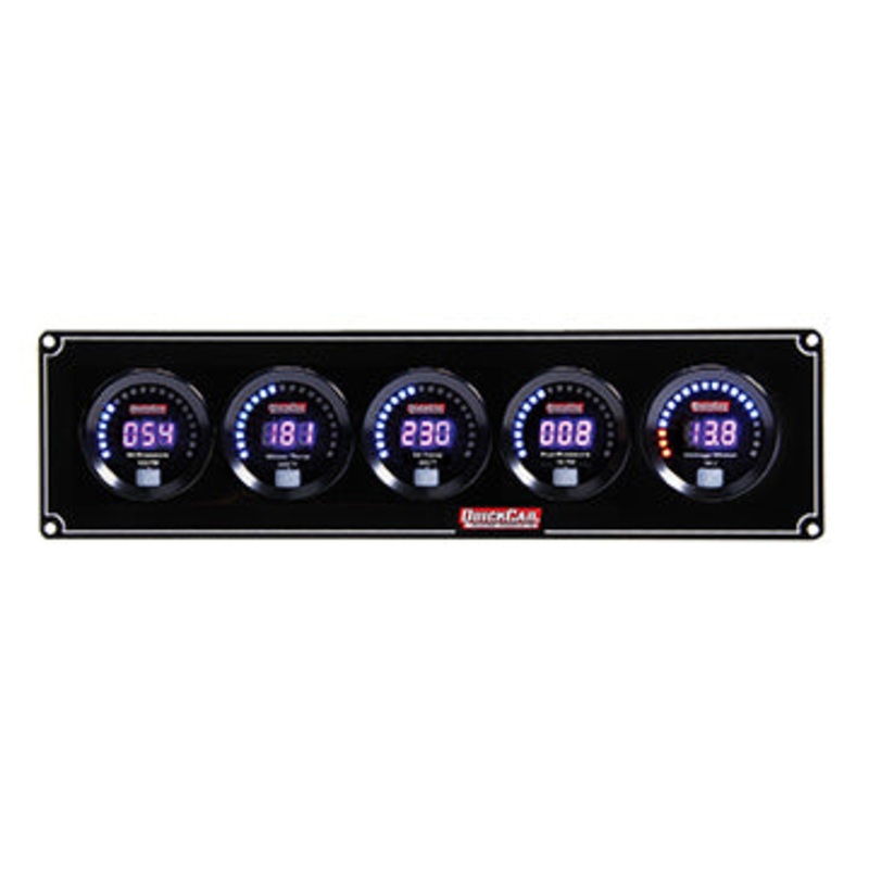 QuickCar Digital 5-Gauge Panel OP/WT/OT/FP/Volts
