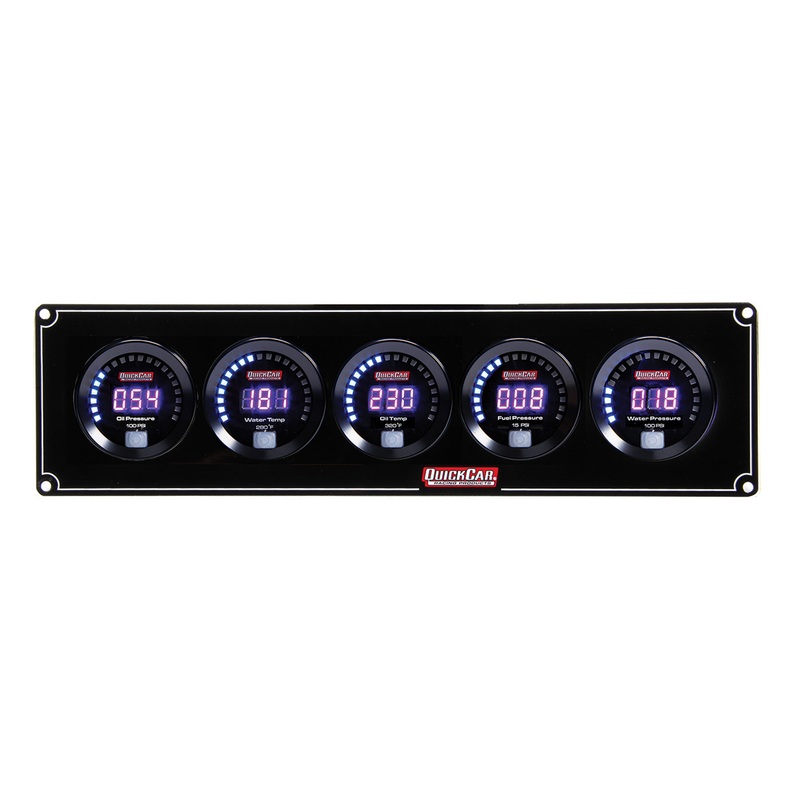 QuickCar Digital 5-Gauge Panel OP/WT/OT/FP/WP
