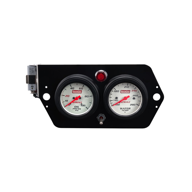 QuickCar Gauge Panel Deluxe Sprint w/Mag Switch