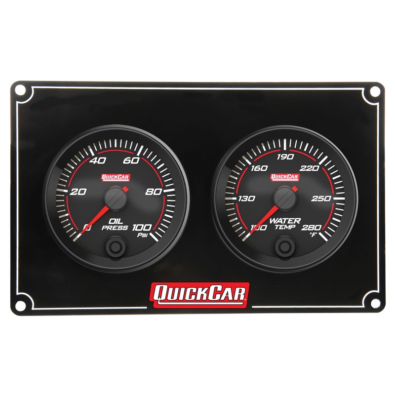 QuickCar Redline 2 Gauge Panel OP/WT