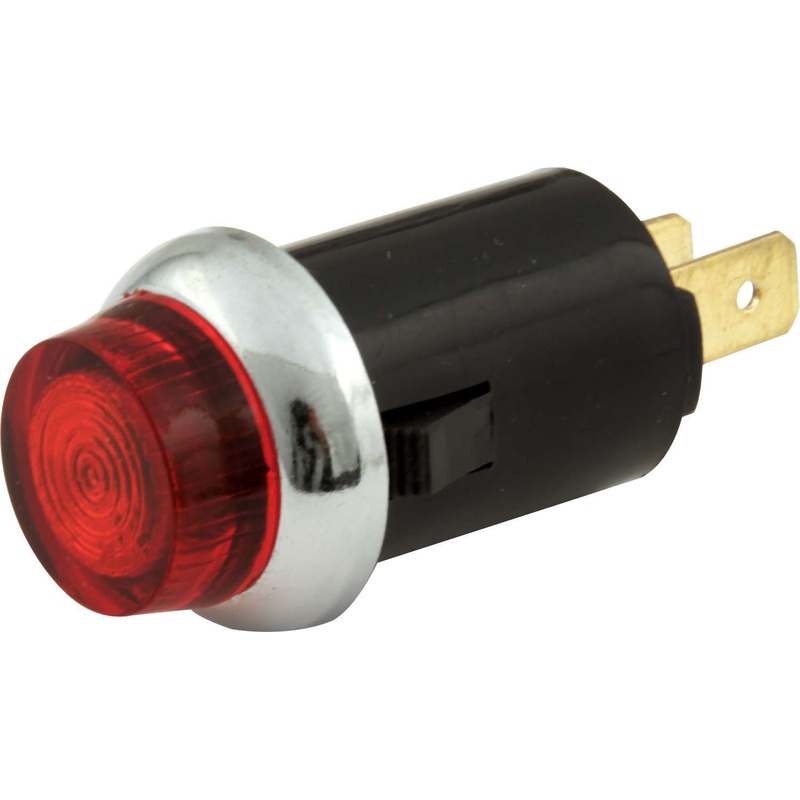 QuickCar Warning Light  3/4 Red Carded