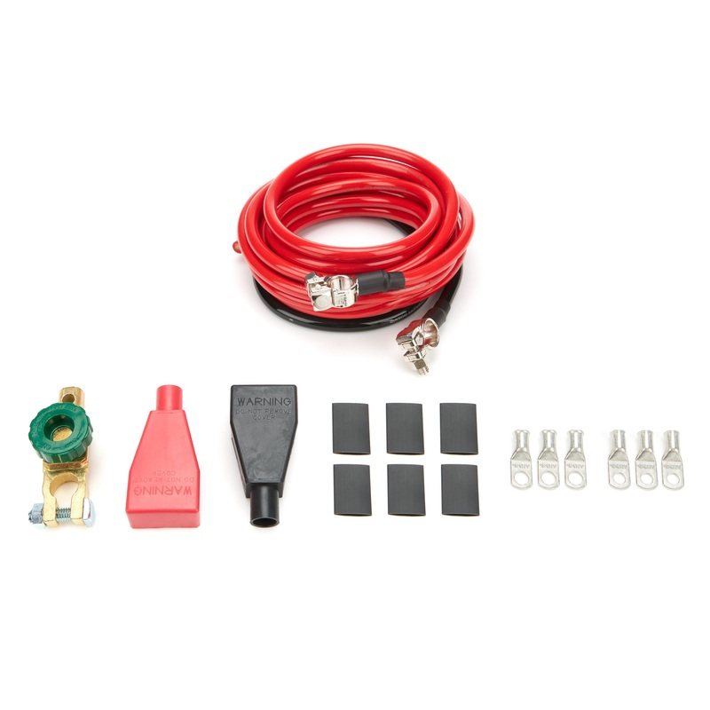 QuickCar Battery Cable Kit 4 Gauge 15′ Red & 2′ Black
