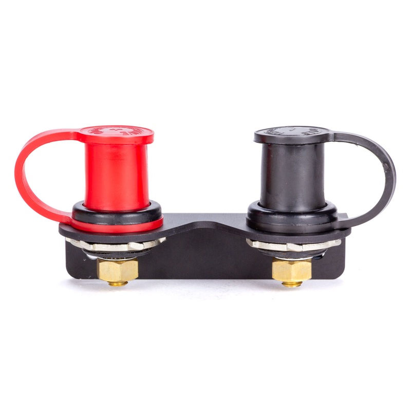 QuickCar Battery Charging Posts Pair w/Bent Mount Bracket
