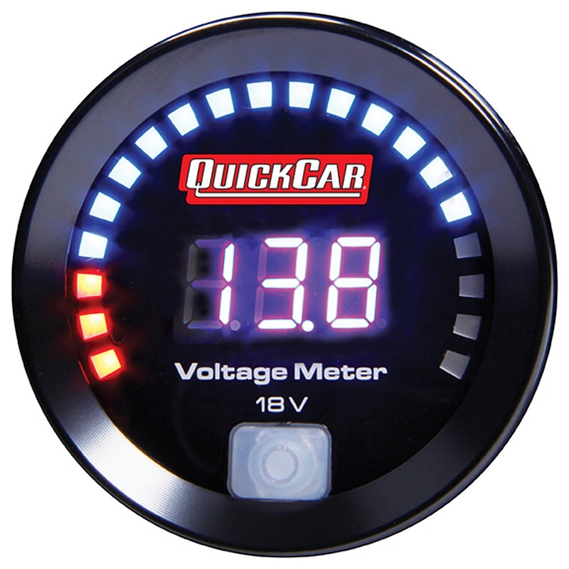 QuickCar Digital Volt Gauge 8-18