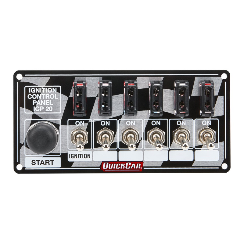 QuickCar Ignition Panel Fused w/Start Button