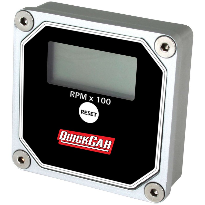 QuickCar LCD Recall Tach Black