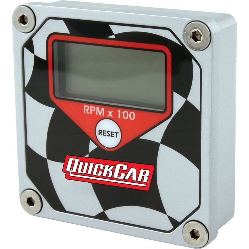 QuickCar LCD Tachometer Checkered Flag Face