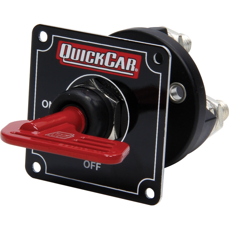QuickCar Master Disconnect Black w/Removable Red Key