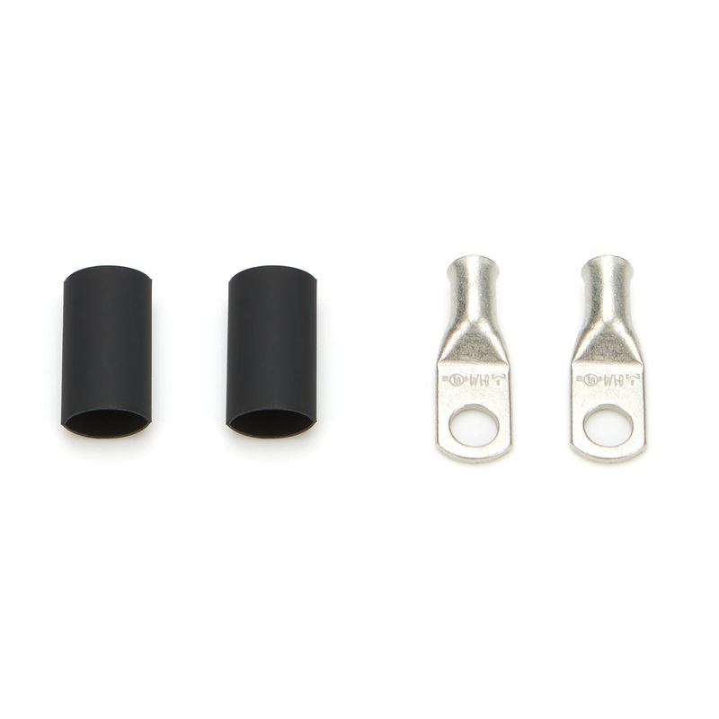 QuickCar Power Ring 8 AWG 1/4 Hole Pair w/Heat Shrink