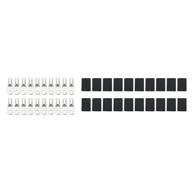 QuickCar Ring Terminal 1/4 4 Gauge w/Heat Shrink (20pk)
