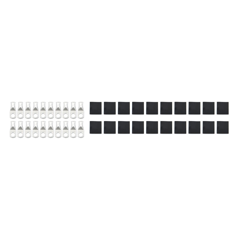 QuickCar Ring Terminal 3/8 2 Gauge w/Heat Shrink (20pk)