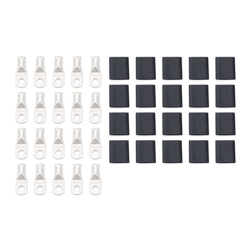 QuickCar Ring Terminal 5/16 2 Gauge w/Heat Shrink (20pk)