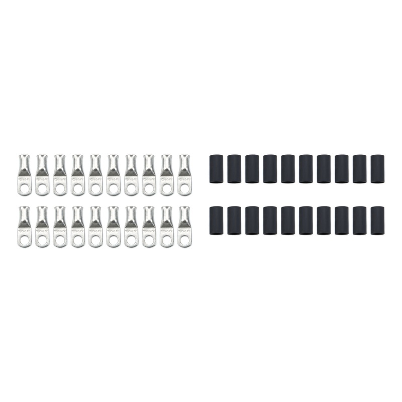 QuickCar Ring Terminal 5/16 4 Gauge w/Heat Shrink (20pk)