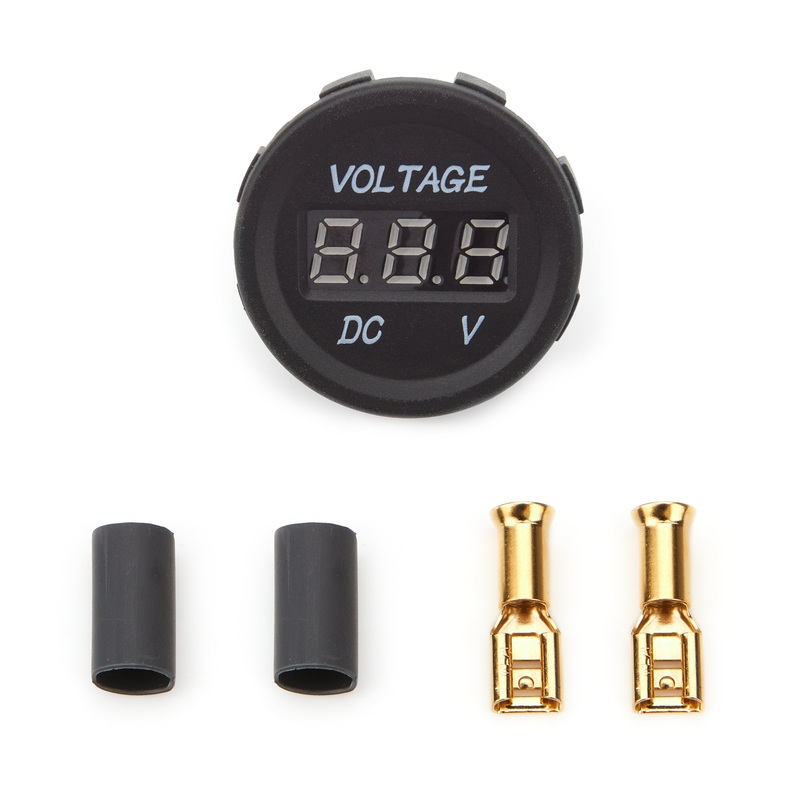 QuickCar Volt Gauge 1-3/8 Blue LED