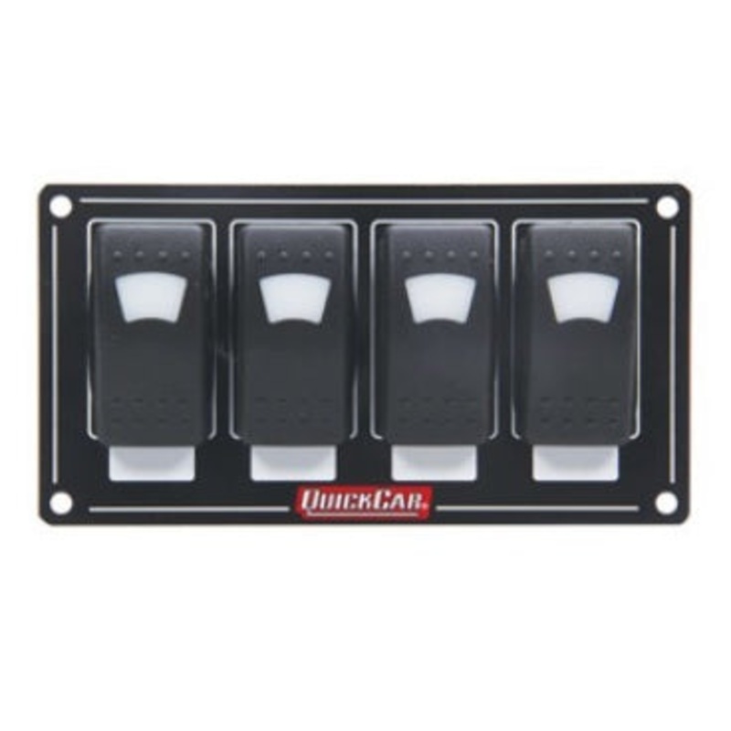 QuickCar Accessory Panel 4 Switch Rocker Lighted
