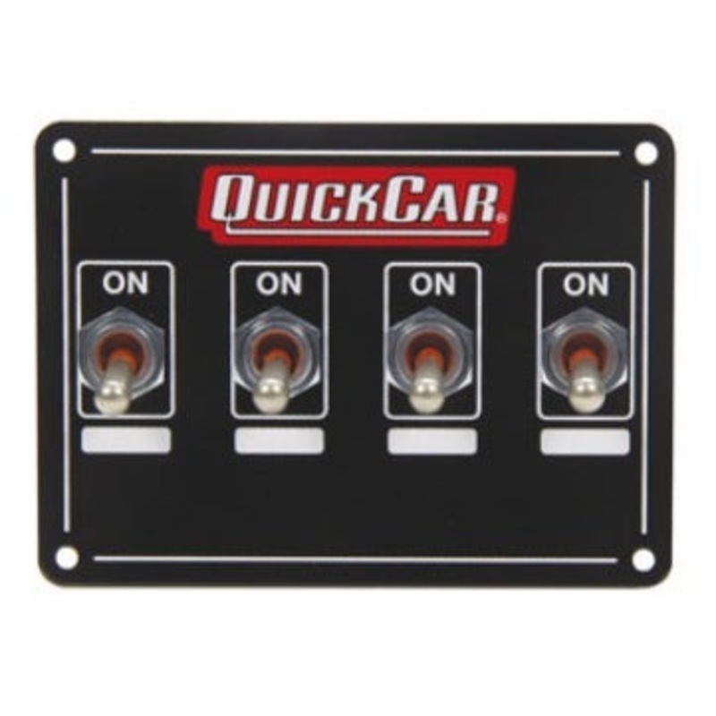 QuickCar Accessory Panel 4 Switch Weatherproof