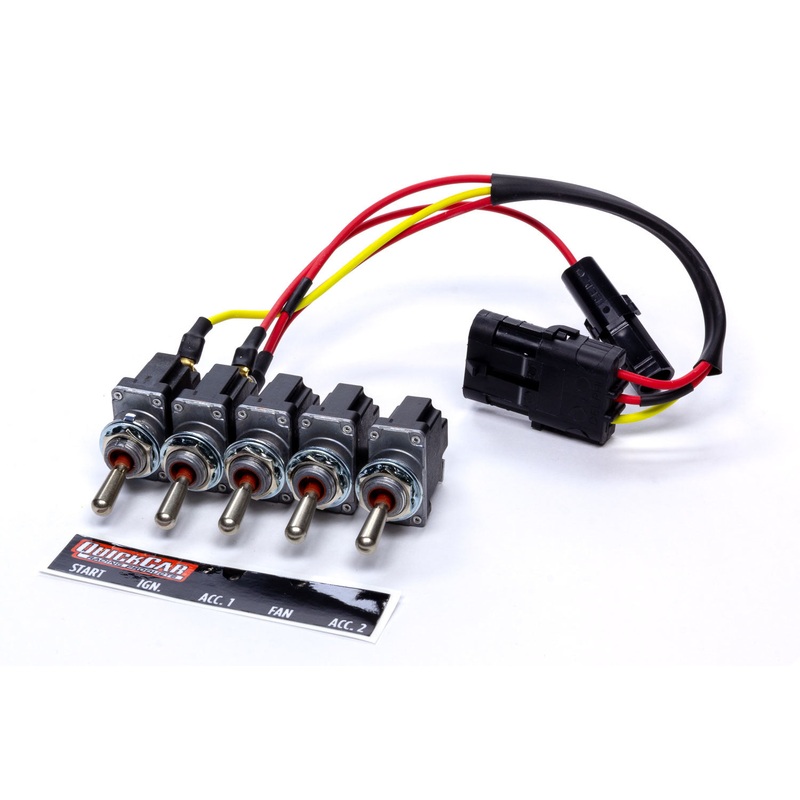QuickCar Ignition Panel 5 Switch Single Box