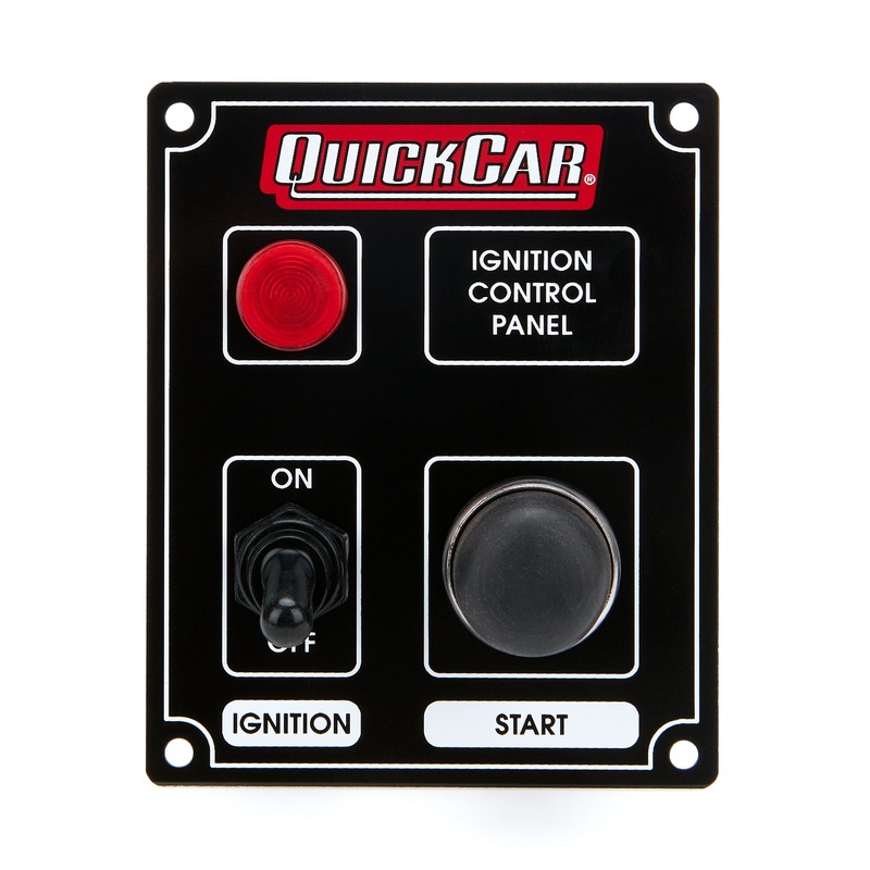 QuickCar Ignition Panel Black w/Lights