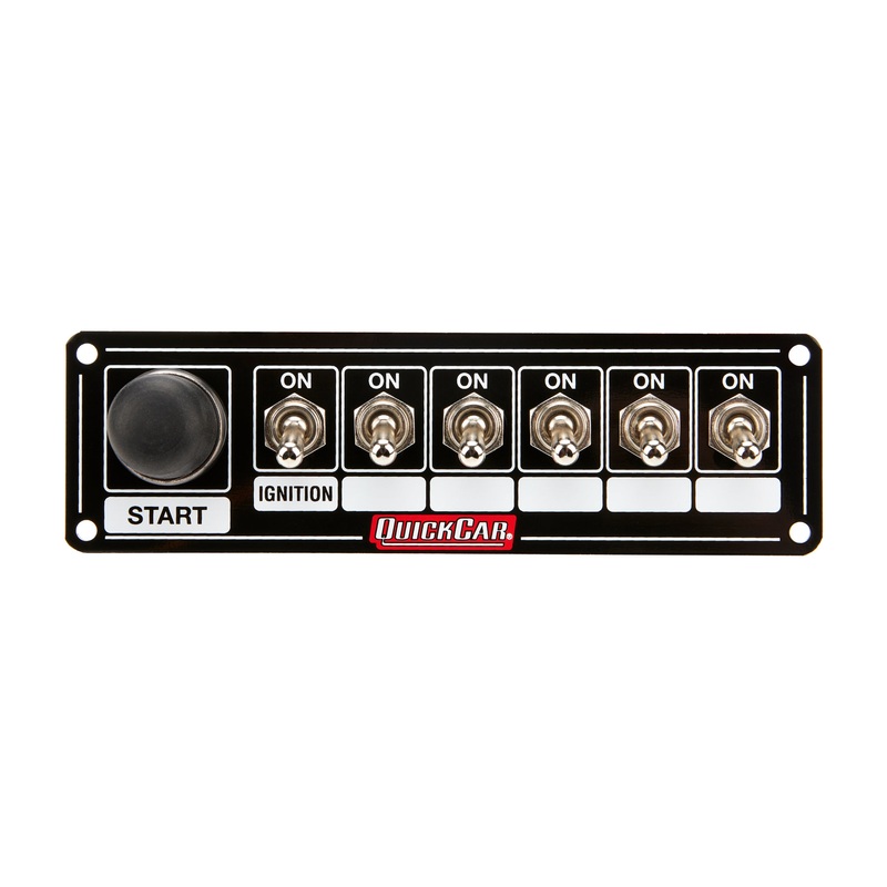 QuickCar Ignition Panel Black w/Start Button