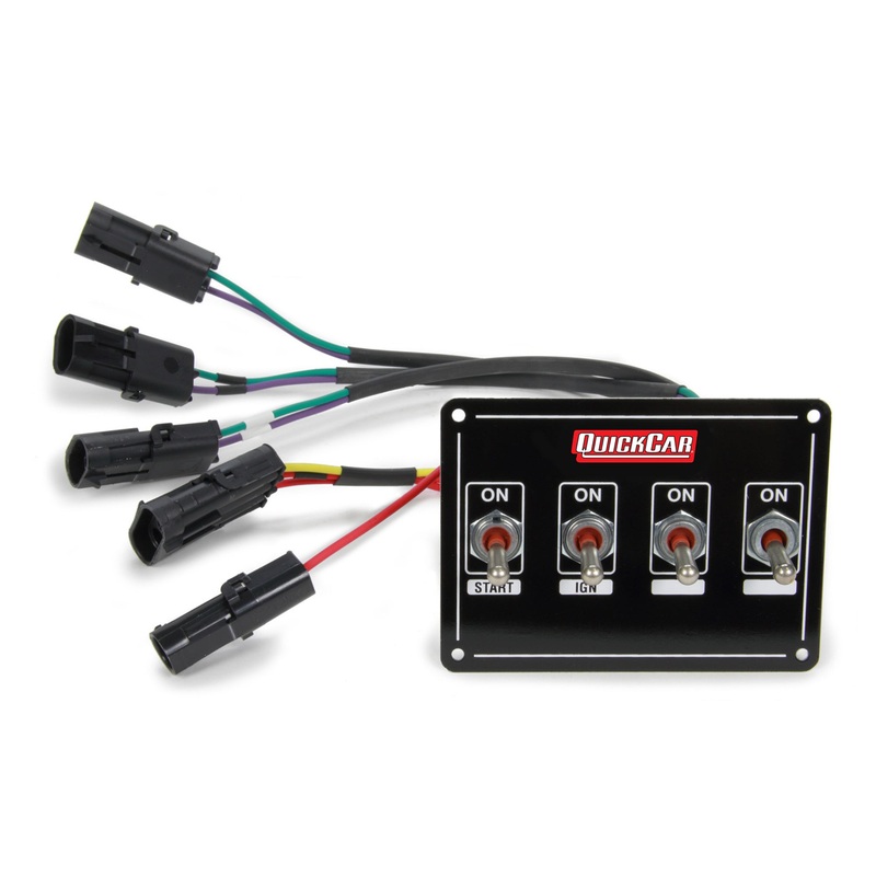 QuickCar Ignition Panel Extreme 4 4-Switch Dual Mag. Pickup