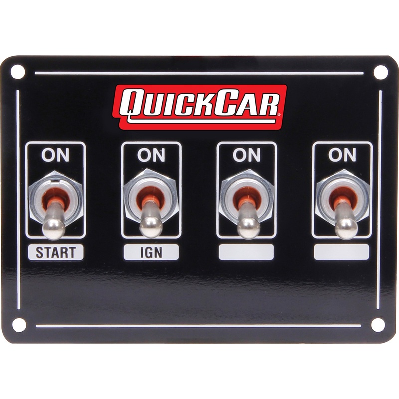 QuickCar Ignition Panel Extreme 4 Switch w/Pigtail