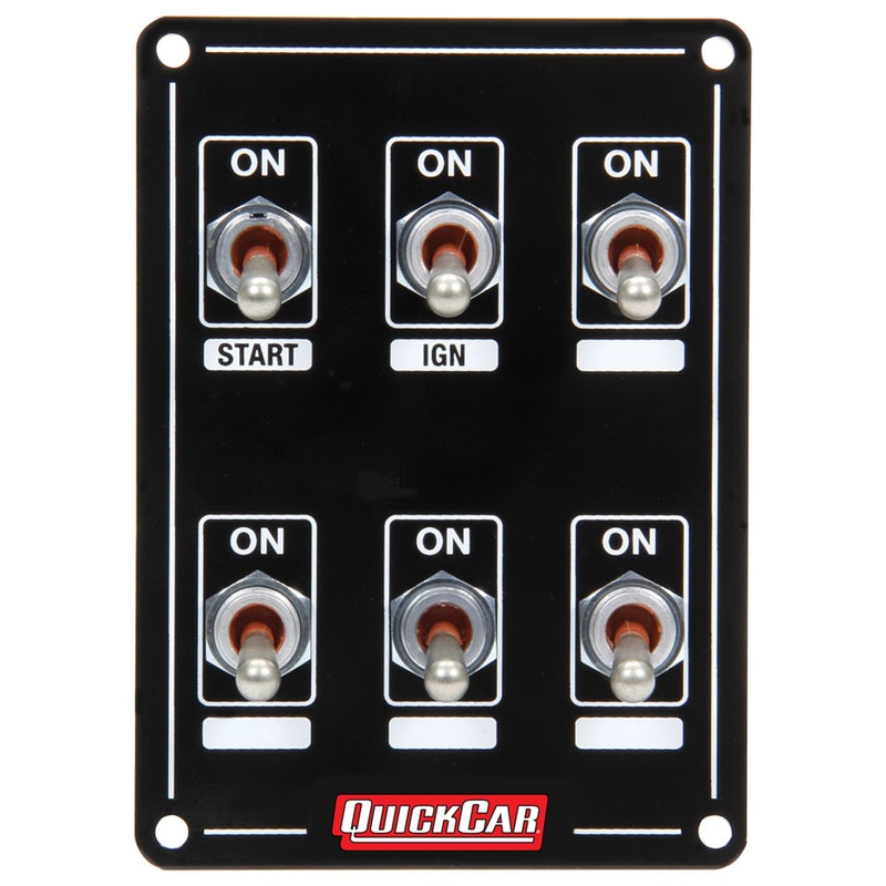 QuickCar Ignition Panel Extreme 6 Switch Single Ignition