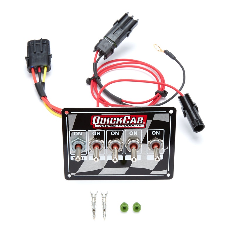 QuickCar Ignition Panel – Single Ignition w/Acc Switches Chck