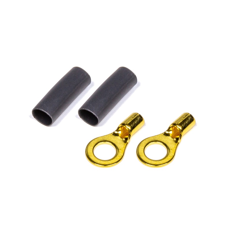 QuickCar Ring Terminal #10 14-16 Gauge Pair w/Heat Shrink