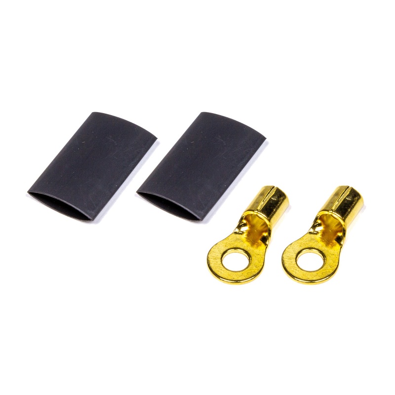 QuickCar Ring Terminal #10 8-10 Gauge Pair w/Heat Shrink