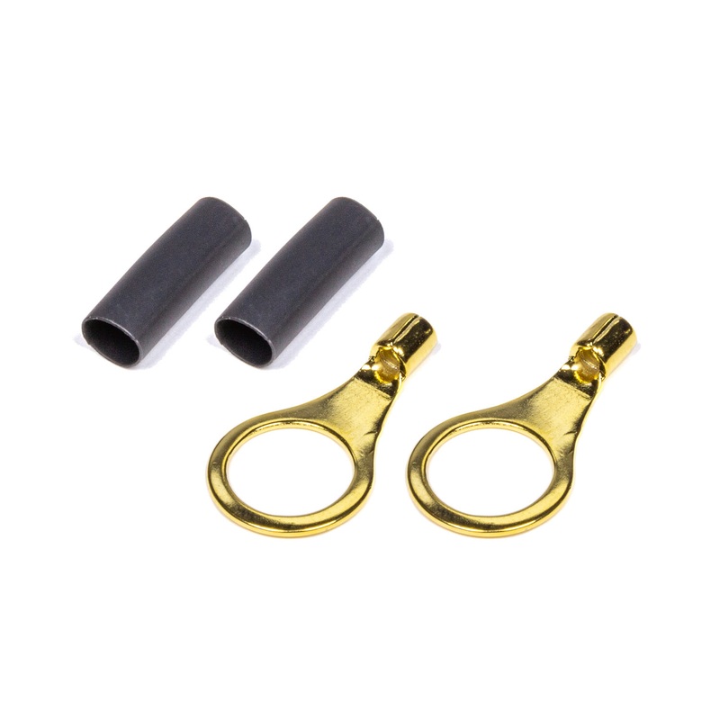 QuickCar Ring Terminal 3/8 14-16 Gauge Pair w/Heat shrink