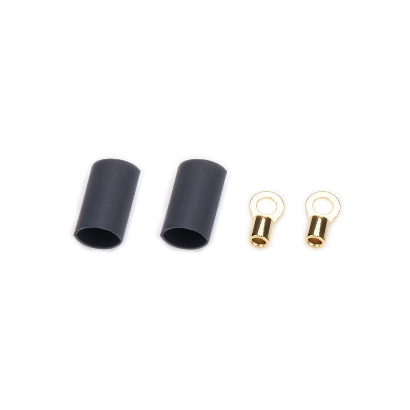 QuickCar Ring Terminal #6 14-16 Gauge w/Heat Shrink Pair