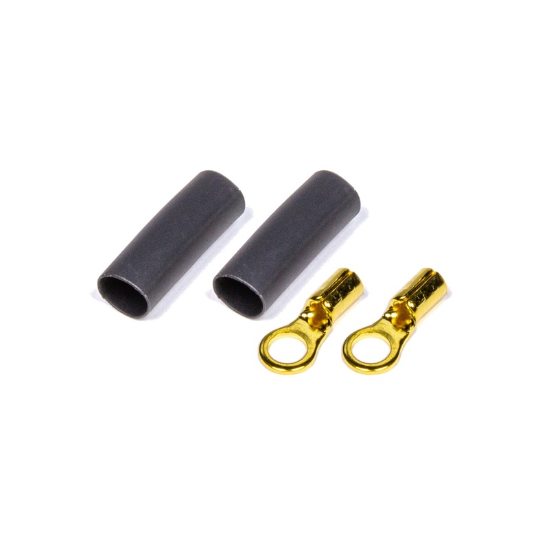 QuickCar Ring Terminal #6 16-22 Gauge Pair w/Heat Shrink