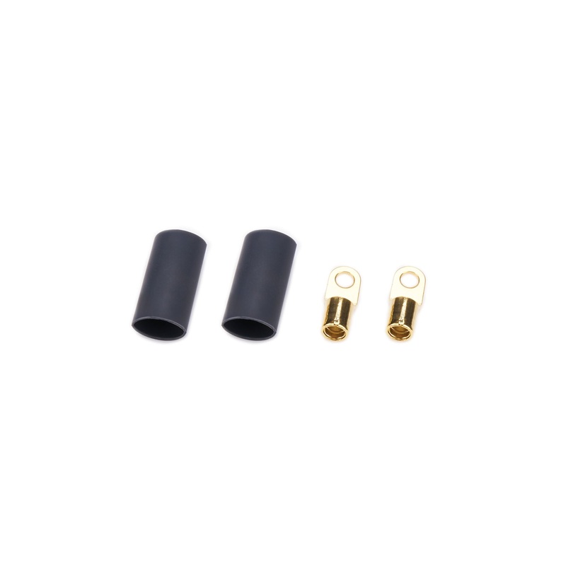 QuickCar Ring Terminal #8 8 Gauge w/Heat Shrink Pair