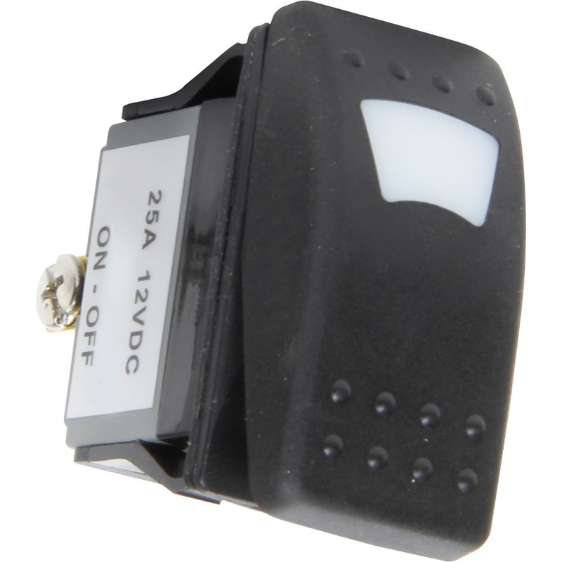 QuickCar Rocker Switch Lighted On /Off Amber