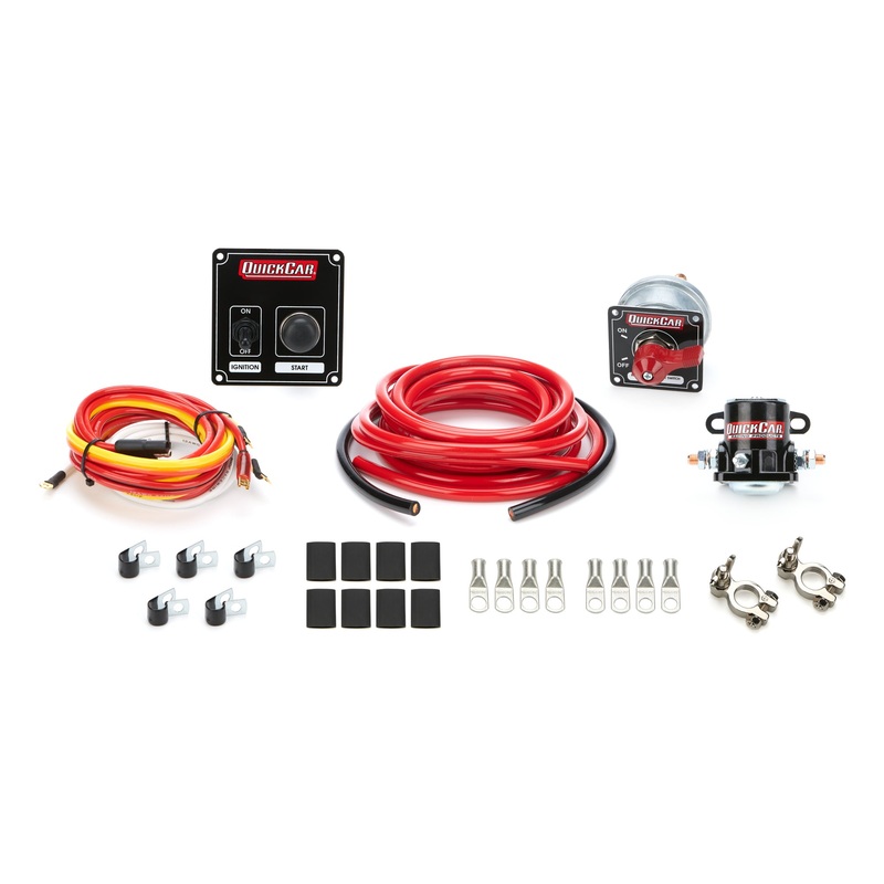 QuickCar Wiring Kit 4 Gauge w/Black 50-802 Panel