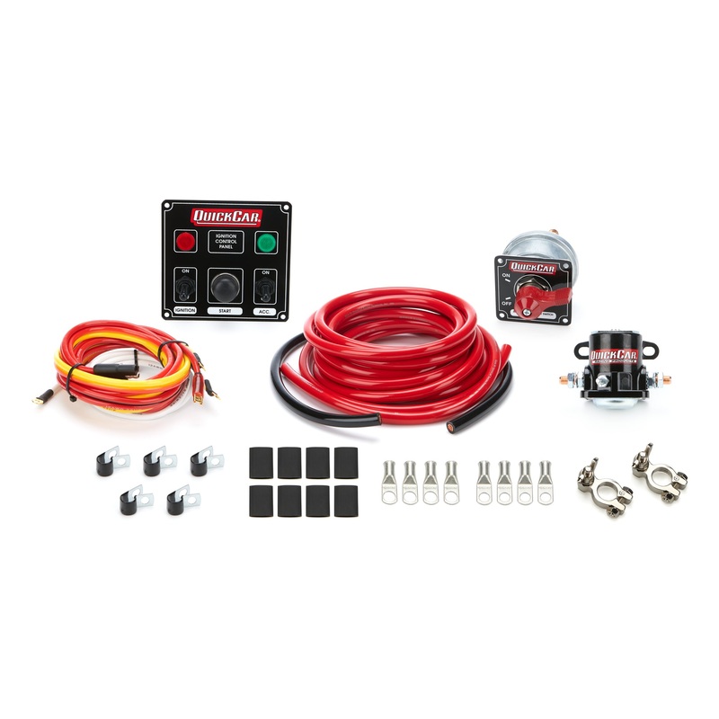 QuickCar Wiring Kit 4 Gauge w/Black 50-822 Panel