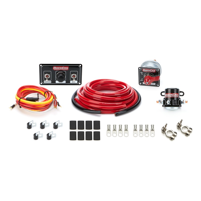 QuickCar Wiring Kit Premium 4 Gauge w/Black 50-820 Panel