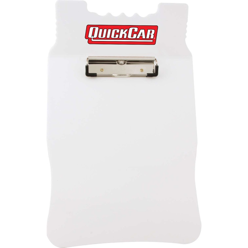 QuickCar Acrylic Clipboard White